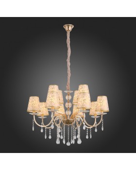 SL176.203.12 Люстра подвесная ST-Luce Золото, Прозрачный/Бежевый, Золото E14 12*40W AUMENTATO-foto5