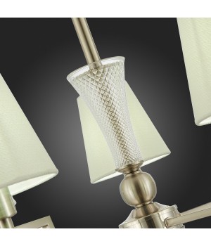 SLE105503-05 Люстра подвесная Никель/Белый E14 5*40W REIMO-foto3