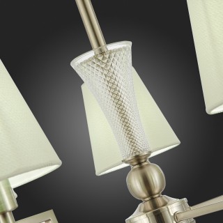 SLE105503-05 Люстра подвесная Никель/Белый E14 5*40W REIMO-foto3