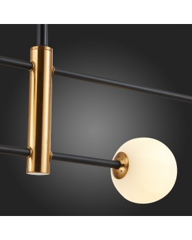 SLE220103-04 Светильник подвесной Черный, Бронза/Белый G9 4*5W ARCOLA-foto4