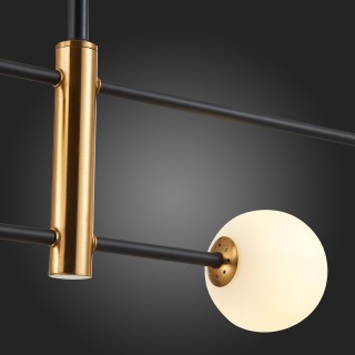 SLE220103-04 Светильник подвесной Черный, Бронза/Белый G9 4*5W ARCOLA-foto4