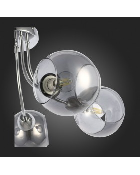 SLE102102-05 Люстра потолочная Хром/Дымчатый E14 5*40W RELOTTE-foto9