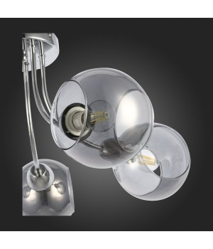 SLE102102-05 Люстра потолочная Хром/Дымчатый E14 5*40W RELOTTE-foto9