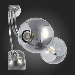 SLE102102-05 Люстра потолочная Хром/Дымчатый E14 5*40W RELOTTE-foto9