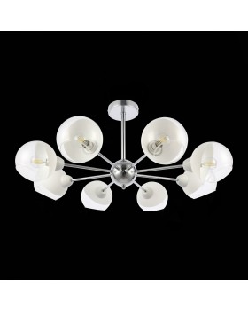 SLE102702-08 Люстра потолочная Хром/Прозрачный, Матовый никель E14 8*40W GIORTE-foto5