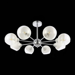 SLE102702-08 Люстра потолочная Хром/Прозрачный, Матовый никель E14 8*40W GIORTE-foto5