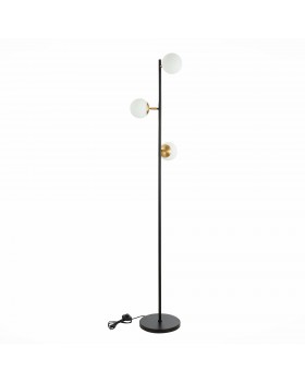 SLE220405-03 Торшер Черный, Латунь/Белый E27 3*60W FORLI-foto2
