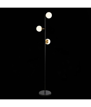 SLE220405-03 Торшер Черный, Латунь/Белый E27 3*60W FORLI-foto3