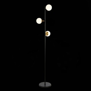 SLE220405-03 Торшер Черный, Латунь/Белый E27 3*60W FORLI-foto3