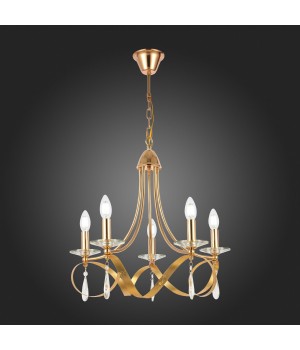 SLE120213-05 Светильник подвесной Французское золото E14 5*40W FILATTA-foto7