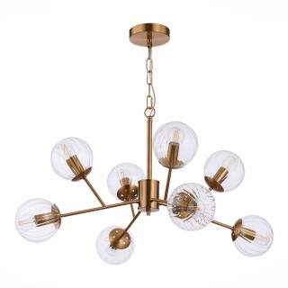 SLE220803-08 Люстра подвесная Латунь/Прозрачный E14 8*40W ANDRIA-foto2