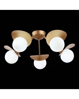 SLE220502-05 Люстра потолочная Золотистый/Белый G9 5*5W BOLZANO-foto4