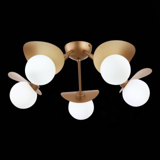 SLE220502-05 Люстра потолочная Золотистый/Белый G9 5*5W BOLZANO-foto4