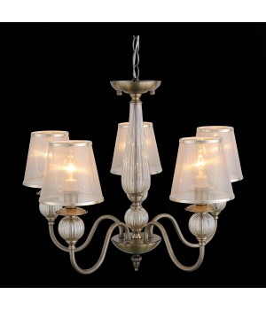 SL185.303.05 Люстра подвесная, потолочная Бронза, Прозрачный/Бежевый, Бронза E14 5*40W GRAZIA-foto7