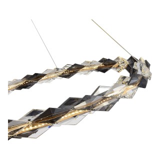 SL6009.113.01 Люстра подвесная ST-Luce Золотистый/Прозрачно-Дымчатый LED 1*30W 3000K DIAMANTA-foto3