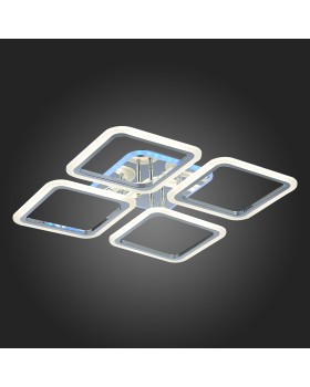 SLE200412-04RGB Светильник потолочный Хром/Белый LED 1*112W RGB 8W 3000-6000K QUTRO-foto7