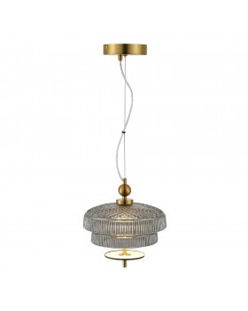 SL6122.303.01 Светильник подвесной ST-Luce Латунь/Латунь, Дымчатый LED 1*8W 3000K ORIENTAL-foto5