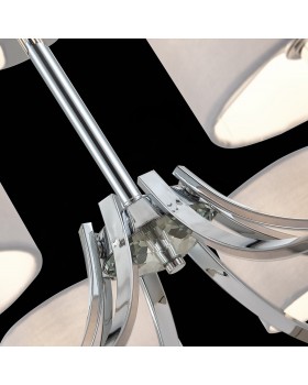 SLE105303-08 Люстра подвесная Хром/Серый E14 8*40W LINDA-foto7