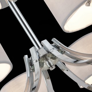 SLE105303-08 Люстра подвесная Хром/Серый E14 8*40W LINDA-foto7