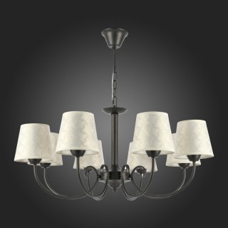 SLE120303-08 Светильник подвесной Темно-серый/Бежевый E14 8*40W RIMENTO-foto8