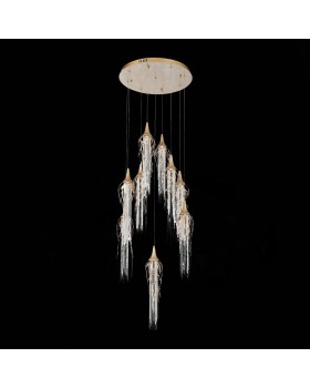 SL1116.203.09 Светильник подвесной ST-Luce Золотой с патиной/Золотой с патиной, Никель LED 9*5W 3000K SALICA-foto8