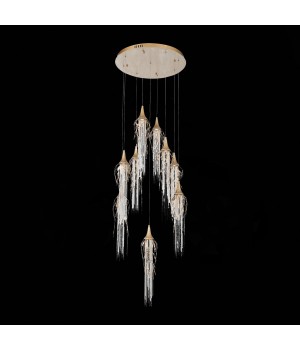 SL1116.203.09 Светильник подвесной ST-Luce Золотой с патиной/Золотой с патиной, Никель LED 9*5W 3000K SALICA-foto8