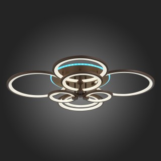 SLE200372-08RGB Светильник потолочный Кофейный/Белый LED 1*256W RGB 15W 3000-6000K LETO-foto8