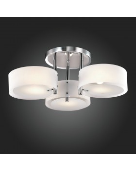 SL483.502.03 Люстра потолочная Хром/Белый E27 3*60W FORESTA-foto3
