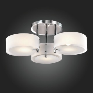 SL483.502.03 Люстра потолочная Хром/Белый E27 3*60W FORESTA-foto3