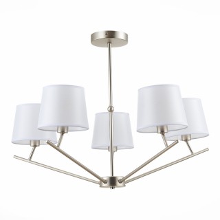 SLE300102-05 Светильник потолочный Никель/Белый E14 5*40W DENICE-foto2