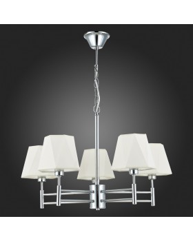 SLE105403-05 Люстра подвесная Хром/Белый E14 5*40W LAGORO-foto8
