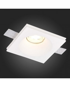 ST254.328.01 Св-к встр. из гипса Белый GU10 1*50W IP20 L200xW200xH40 220V Без ламп Встраиваемые светильники-foto4