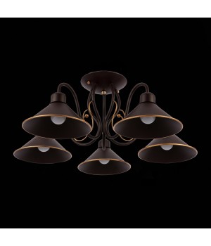 SLE120402-05 Люстра потолочная Темно-коричневый/Черный E27 5*60W CIOLLA-foto8