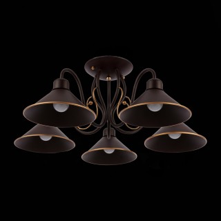 SLE120402-05 Люстра потолочная Темно-коричневый/Черный E27 5*60W CIOLLA-foto8