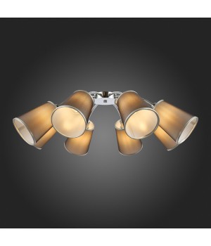 SLE103002-08 Люстра потолочная Хром/Черный E14 8*40W MALEONTE-foto12