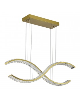 SL6206.303.44 Светильник подвесной ST-Luce Латунь/Прозрачный LED 1*44W 3000K ACENO-foto2