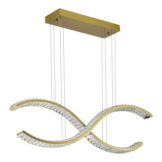 SL6206.303.44 Светильник подвесной ST-Luce Латунь/Прозрачный LED 1*44W 3000K ACENO-foto2