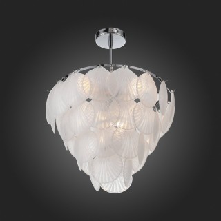 SLE104102-06 Люстра потолочная Хром/Белый E14 6*60W CHILLE-foto5