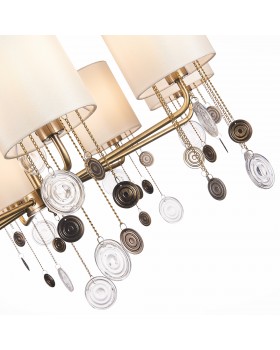 SLE107933-08 Люстра подвесная Бронза/Бежевый E14 8*40W SEVILLA-foto10