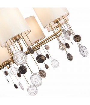 SLE107933-08 Люстра подвесная Бронза/Бежевый E14 8*40W SEVILLA-foto10