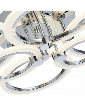 SLE500512-06 Светильник потолочный Хром/Белый LED 1*132W 3000-6000K CERINA-foto6