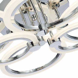 SLE500512-06 Светильник потолочный Хром/Белый LED 1*132W 3000-6000K CERINA-foto6