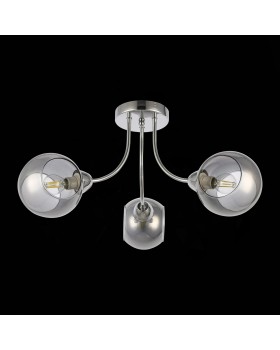 SLE102102-03 Люстра потолочная Хром/Дымчатый E14 3*40W RELOTTE-foto5