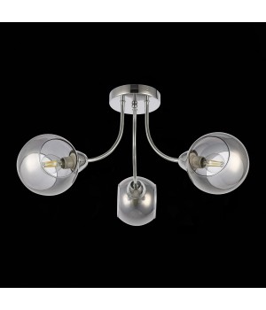 SLE102102-03 Люстра потолочная Хром/Дымчатый E14 3*40W RELOTTE-foto5