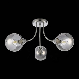 SLE102102-03 Люстра потолочная Хром/Дымчатый E14 3*40W RELOTTE-foto5