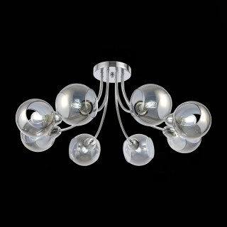 SLE102102-08 Люстра потолочная Хром/Дымчатый E14 8*40W RELOTTE-foto4