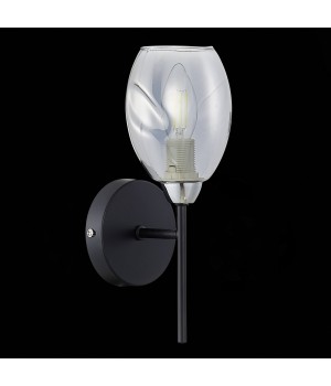 SLE155511-01 Бра Черный, Хром/Дымчатый E14 1*40W GLOA-foto4