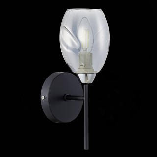 SLE155511-01 Бра Черный, Хром/Дымчатый E14 1*40W GLOA-foto4