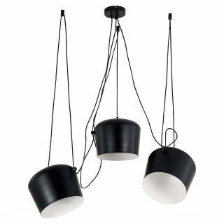 SLE120643-03 Светильник подвесной Черный/Черный E27 3*40W TRIESTE-foto2