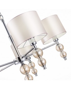 SLE105703-05 Люстра подвесная Хром/Светло-бежевый E14 5*40W RAMER-foto10